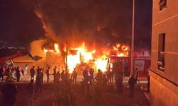 Maraş'ta işçilerin kaldığı konteynerde yangın!