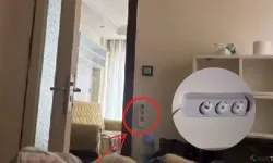 Evini aparta çevirip, prizlere gizli kamera yerleştirdi.