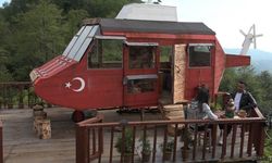 Dağ başına yaptığı ‘Lazkopter' ilgi odağı oldu!