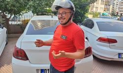 Otomobil sürücüsüne ‘kask' cezası şoku.