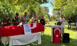 Orman yangınına müdahalede şehit düşen işçi için tören düzenlendi.
