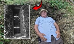 "Beni unutmayın" dedi, ölmeden mezarına girdi!