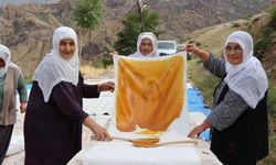 Pekmez ocakları bu kez pestil için yandı.