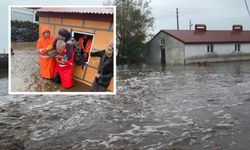 Kars'ta sel! Evlerde mahsur kalan yaşlı vatandaşlar AFAD ekiplerince kurtarıldı.