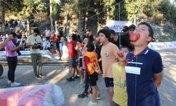 Köyde düzenlenen Survivor yarışması renkli görüntülere sahne oldu!