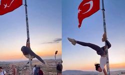 Bayrak direğine saygısızlık tepkilere neden oldu.
