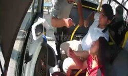 Halk otobüsü şoförüne "Neden baktın?" tehdidi kamerada.