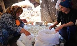 Kahramanmaraş'ta yaylacıların peynir ve çökelek üretimi sürüyor.