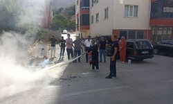 Darende İtfaiyesinden sürücü kursunda yangın eğitimi.