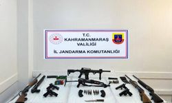 Kahramanmaraş’ta silah ve mühimmat ele geçirildi.