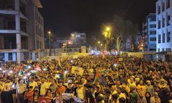 Adıyaman’da  vatandaşlar Filistin için yürüyüş yaptı.