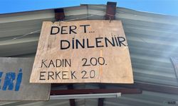 Mizah dolu tabela: Dert dinleme kadın 200 TL, erkek 20 TL