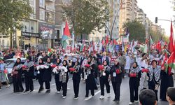 Kahramanmaraş'ta binlerce kişi Filistin'e destek için yürüdü