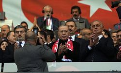 Cumhurbaşkanı .Erdoğan, Türkiye - Gürcistan maçında