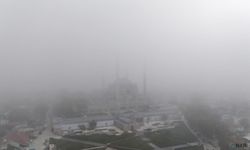 Edirne, yoğun sis altında kayboldu