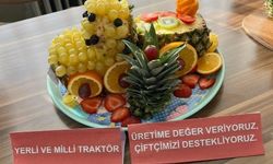 Minik ellerden meyve tabağı sanatı