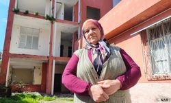 Ağır hasarlı bina yıkılmadı, aile ölüm korkusuyla yaşıyor