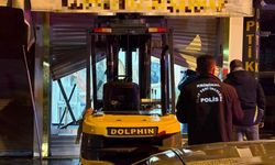 Kayseri Melikgazi’de kuyumcuda forkliftli hırsızlık