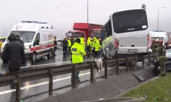 Kuzey Marmara Otoyolu’nda polis servis minibüsü kaza yaptı: 1 polis şehit oldu, 16 polis yaralandı
