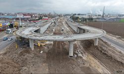 Çevre Yolu’nda Ulaşımı Rahatlatacak Kavşak Hızla Yükseliyor