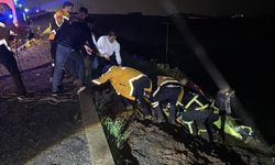 Şanlıurfa'da otomobil şarampole uçtu