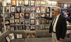Derneğin duvarlarını kaplayan ilginç koleksiyon