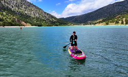 Püren Göletin’de Paddle Board Keyfi