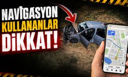 Navigasyona güvendi, Kendini derede buldu!