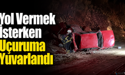 Yol Vermek İsterken Uçuruma Yuvarlandı
