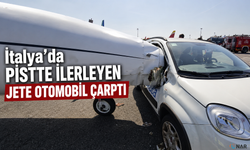 İtalya’da Pistte İlerleyen Jete Otomobil Çarptı