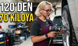 Sanayide çalışarak bir yılda 50 kilo verdi.