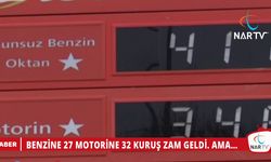 BENZİNE 27 MOTORİNE 32 KURUŞ ZAM GELDİ.AMA...