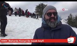 Baharda Konya’da kayak keyfi