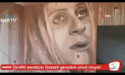 Grafiti sanatçısı Gazzeli gençlere umut oluyor