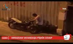 HIRSIZDAN VATANDAŞA PİŞKİN CEVAP