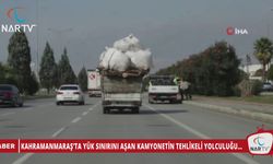 KAHRAMANMARAŞ’TA YÜK SINIRINI AŞAN KAMYONETİN TEHLİKELİ YOLCULUĞU…