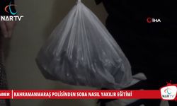 KAHRAMANMARAŞ POLİSİNDEN SOBA NASIL YAKILIR EĞİTİMİ