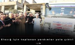 Elazığ için toplanan yardımlar yola çıktı!