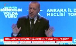 ERDOĞAN TELEFON ÜSTÜNE TELEFON GELİYOR DEDİ VE  CEVAP VERDİ... "O İŞ BİTTİ"