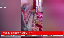 EVİ MARKETE ÇEVİRDİ! PES DEDİRTEN STOK!