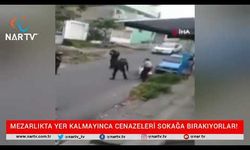 KORONA VİRÜS SALGINI NEDENİYLE MEZARLIKTA YER KALMAYINCA CENAZELERİ SOKAĞA BIRAKIYORLAR!