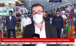 KAHRAMANMARAŞLI KIRTASİYECİDEN SAĞLIK ÇALIŞANLARINA SİPERLİ MASKE…