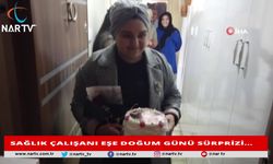 SAĞLIK ÇALIŞANI EŞE DOĞUM GÜNÜ SÜRPRİZİ…