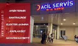 AFŞİN TERMİK SANTRALİNDE ELEKTRİK AKIMINA KAPILAN İŞÇİ HAYATINI KAYBETTİ