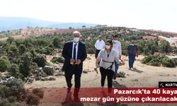 Pazarcık'ta 40 kaya mezar gün yüzüne çıkarılacak