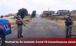 Nurhak'ta iki mahalle Covid-19 karantinasına alındı
