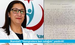 Skandal!! "Hemşirelere ben salağım" yazdırdı!