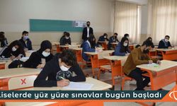 Liselerde yüz yüze sınavlar bugün başlıyor