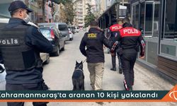 Kahramanmaraş'ta aranan 10 suçlu yakalandı