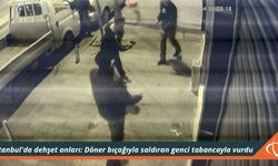 İstanbul'da dehşet anları: Döner bıçağıyla saldıran genci tabancayla vurdu